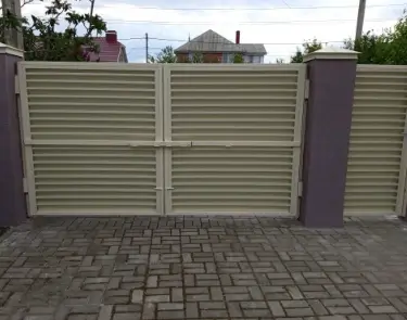 Распашные ворота с автоматикой в Рубежном под ключ