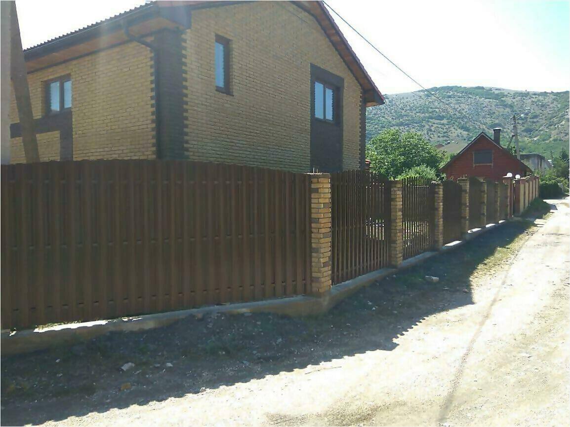 забор из штакетника 110м фото7 в Рубежном