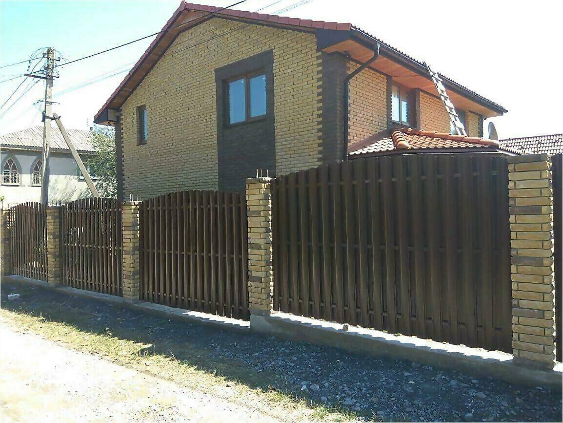 забор из штакетника 110м фото6 в Рубежном