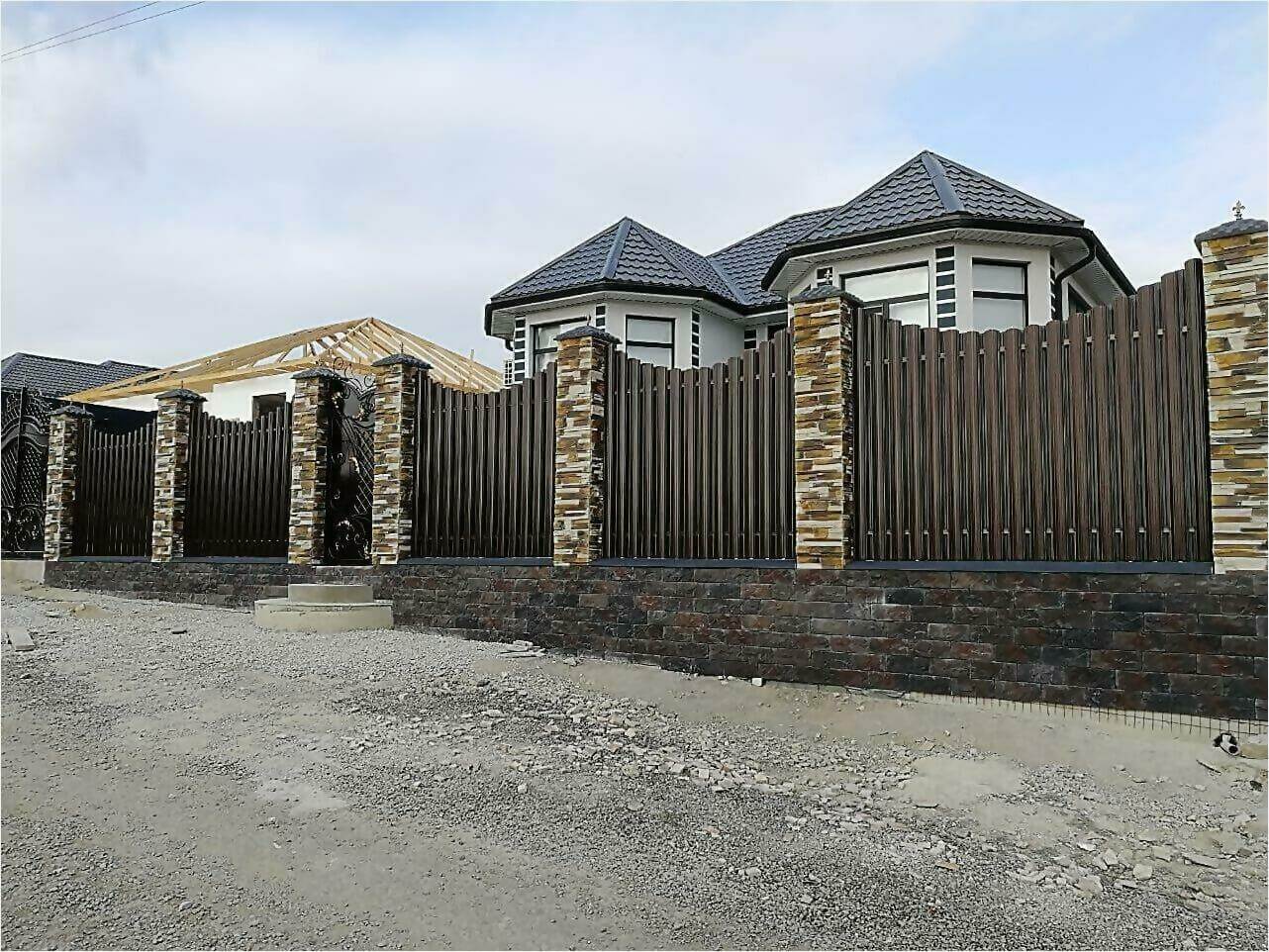 забор из штакетника 110м фото3 в Рубежном