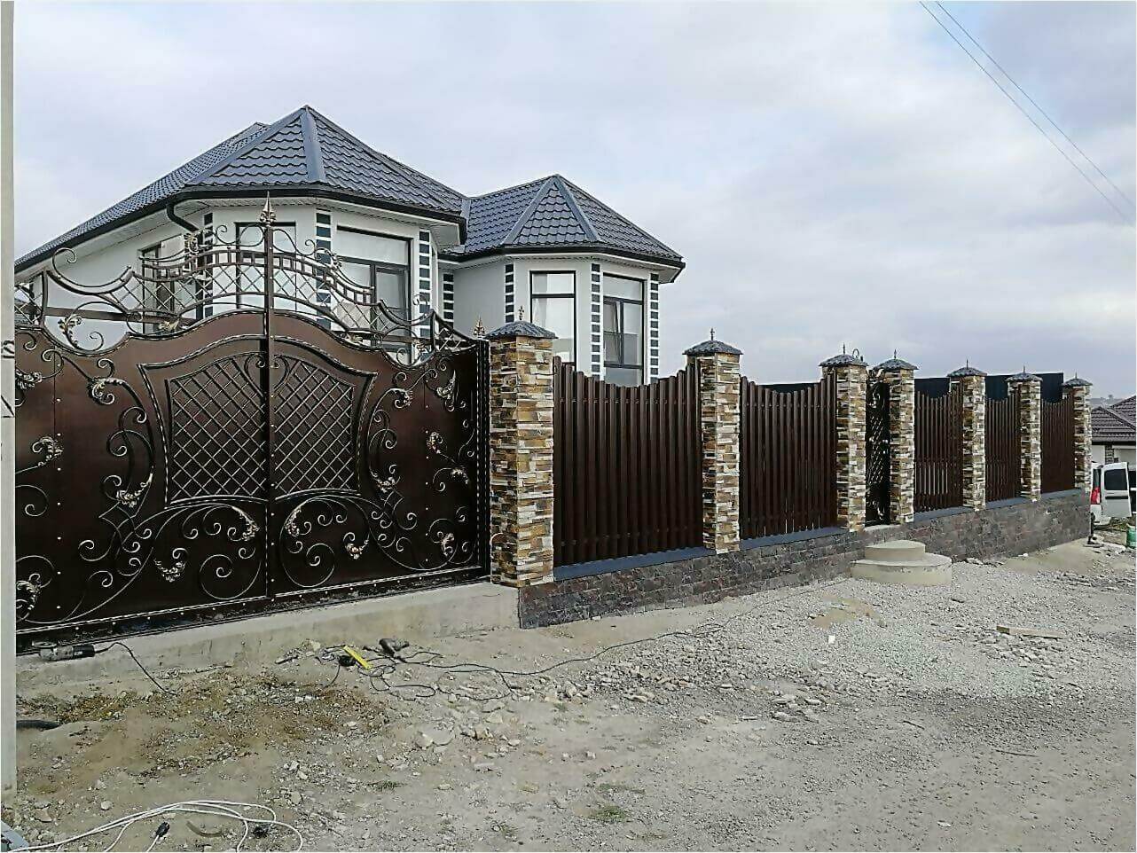 забор из штакетника 110м фото4 в Рубежном