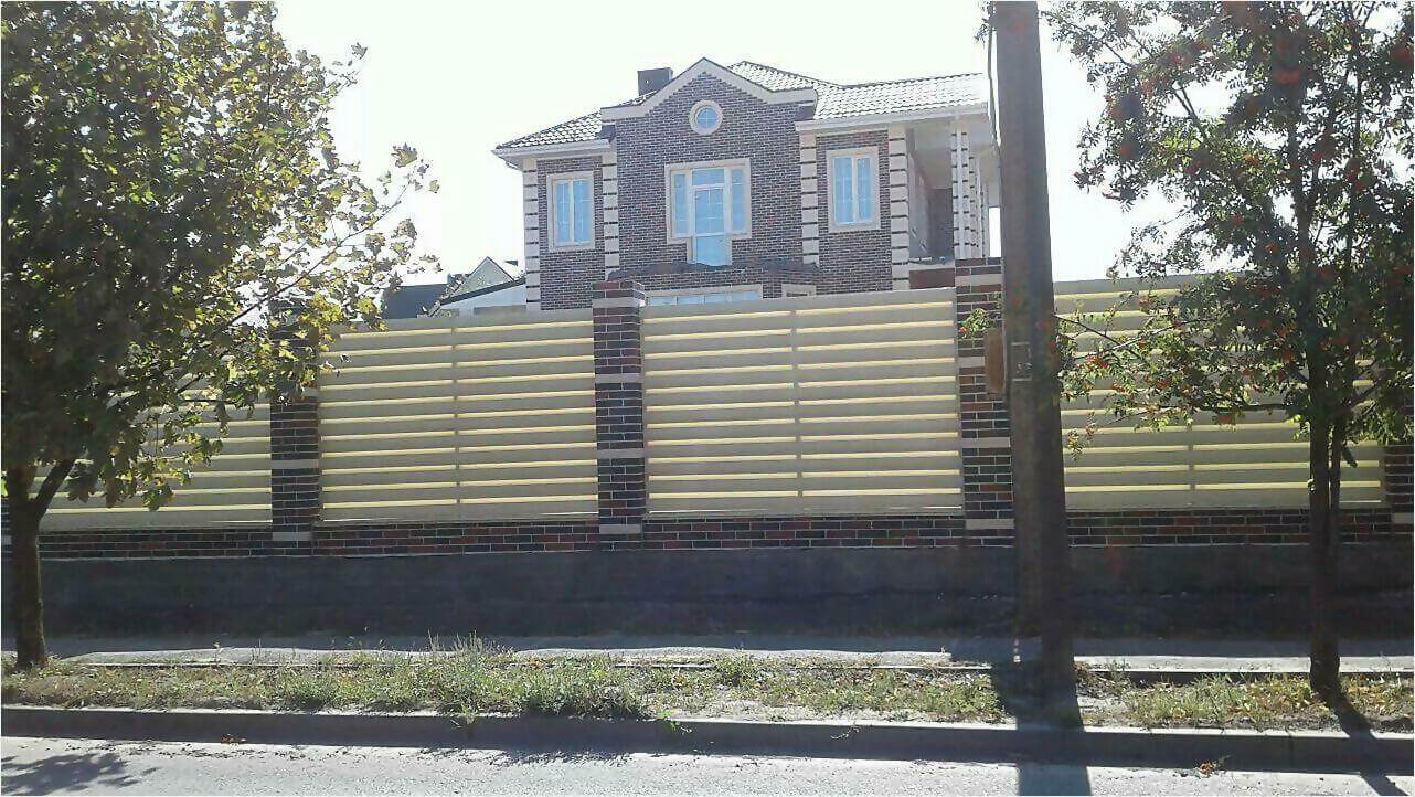 Забор из штакетника 115м фото2 в Рубежном