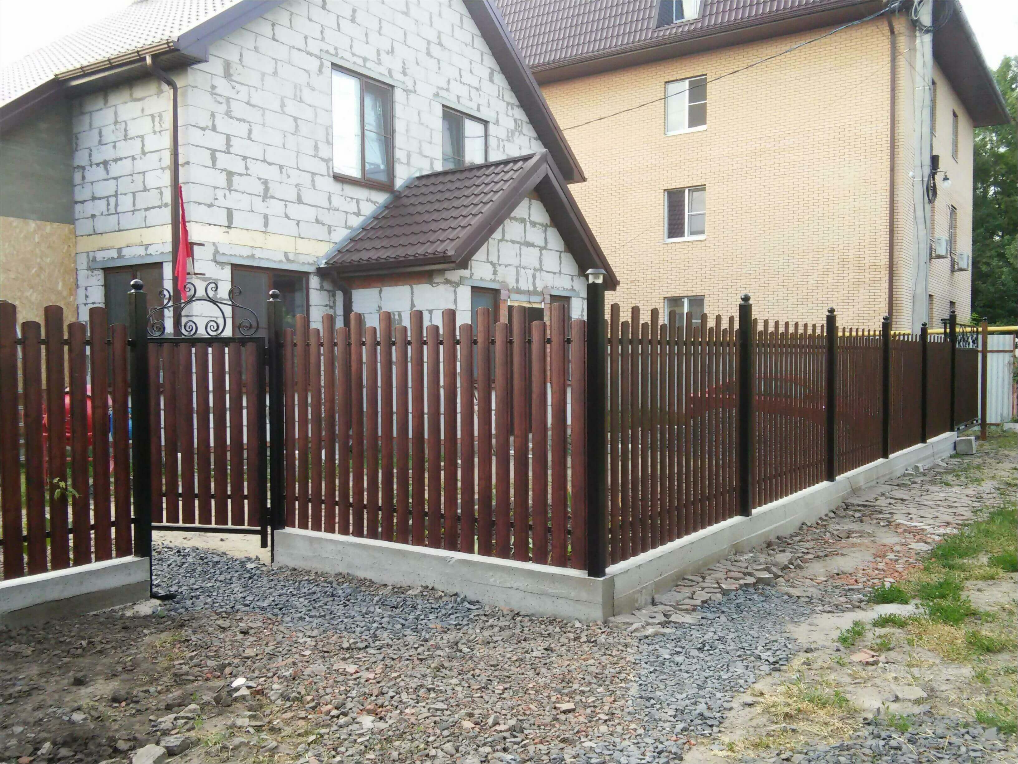 Забор из штакетника 90м фото5 в Рубежном