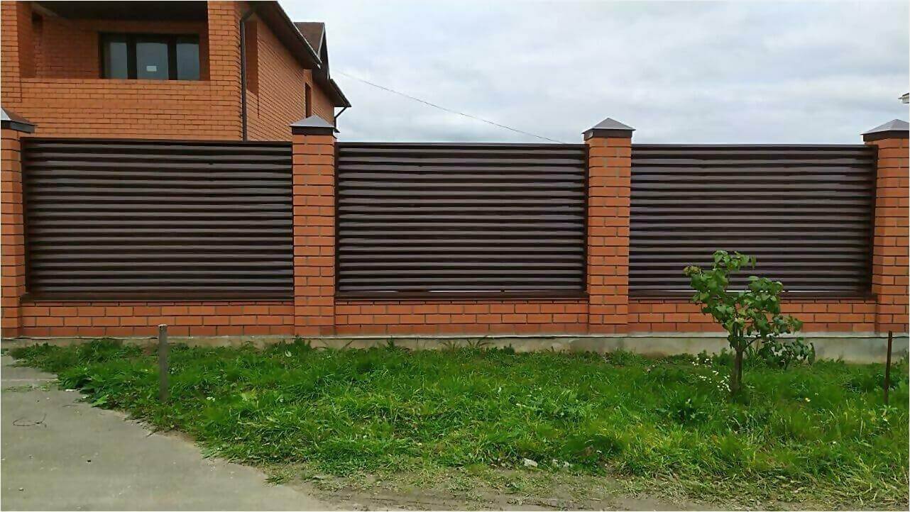 забор жалюзи шоколад фото3 в Рубежном