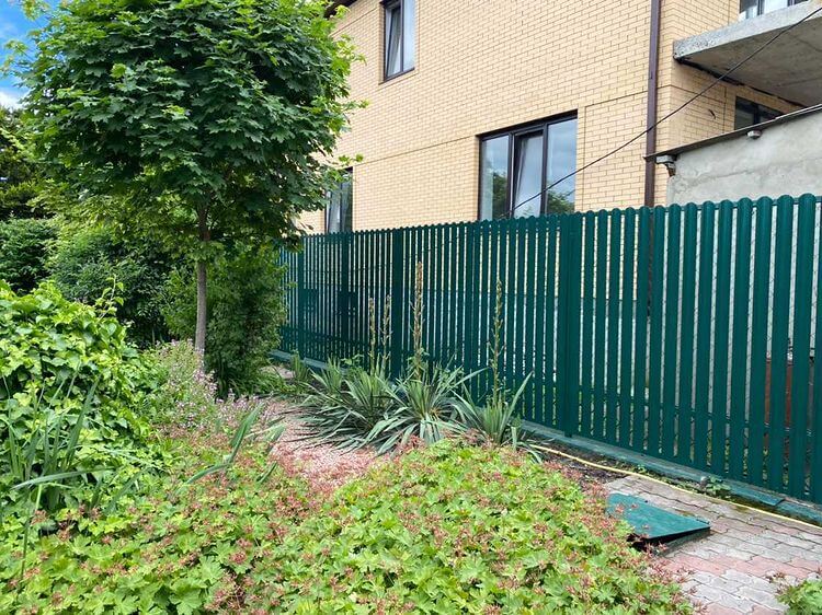 Забор из штакетника 60м Зеленый Мох фото1 в Рубежном