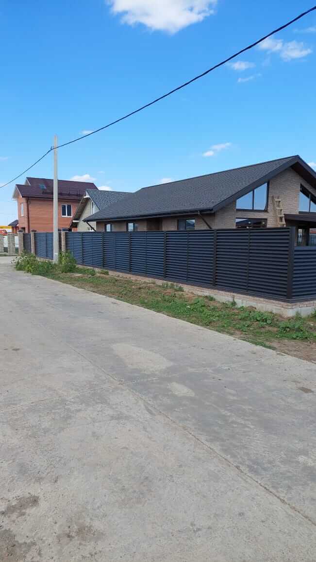 забор-жалюзи темный шоколад фото1 в Рубежном