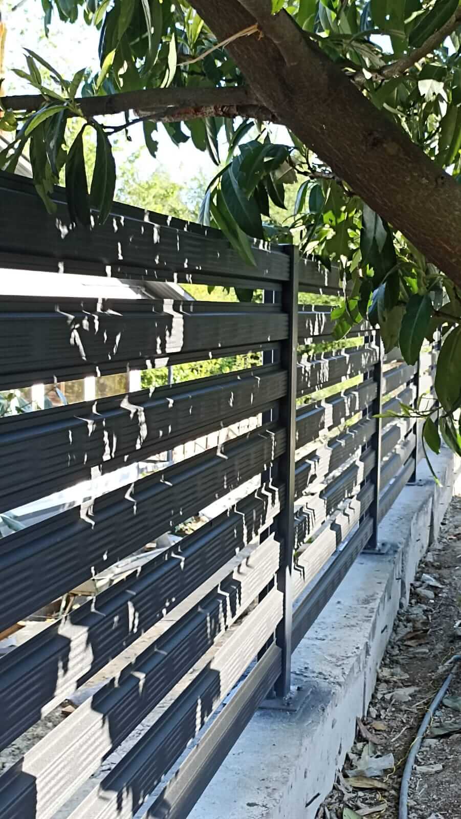 Забор из штакетника 90м RAL7024/7024 Серый Графит фото2 в Рубежном