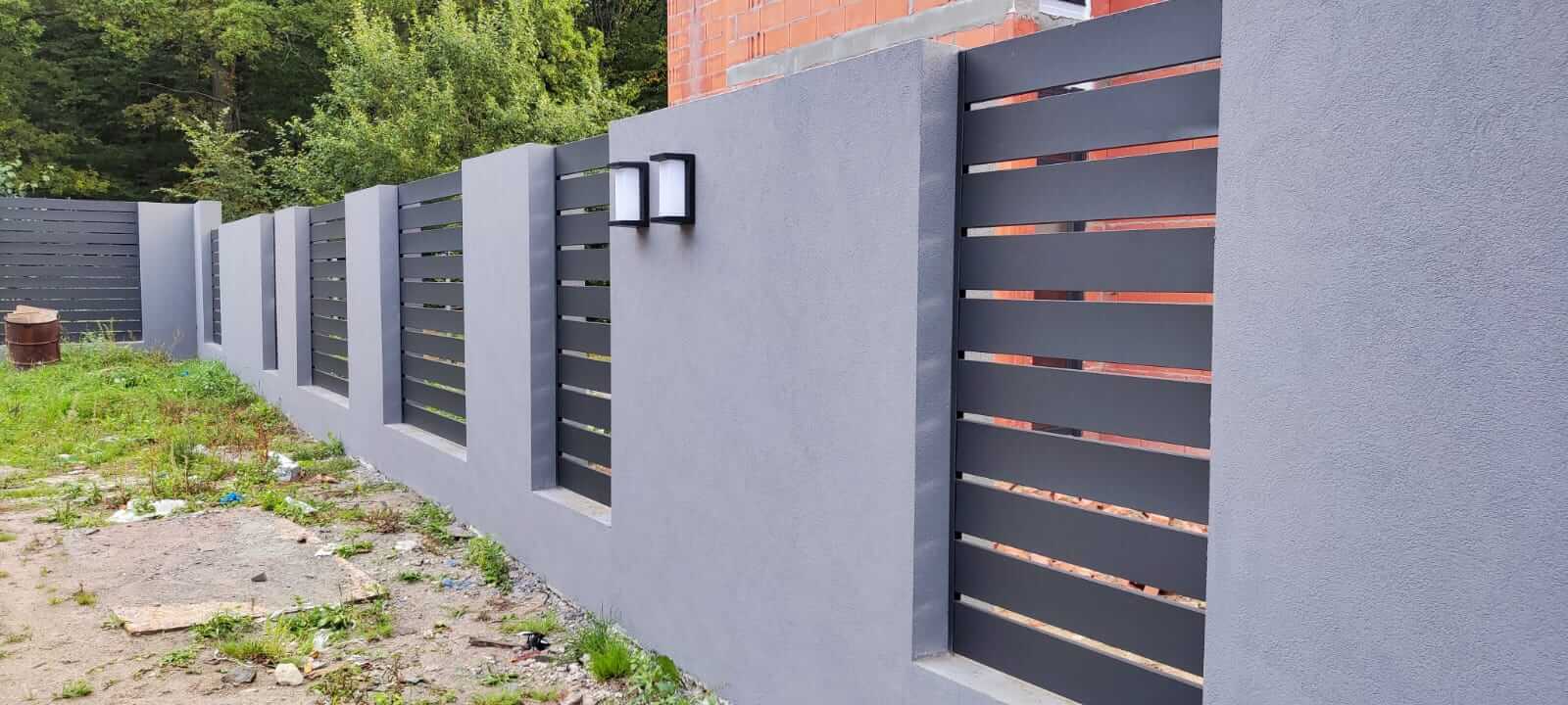 забор из металлопланкена RAL7024 Серый Графит МАТТЕ фото6 в Рубежном
