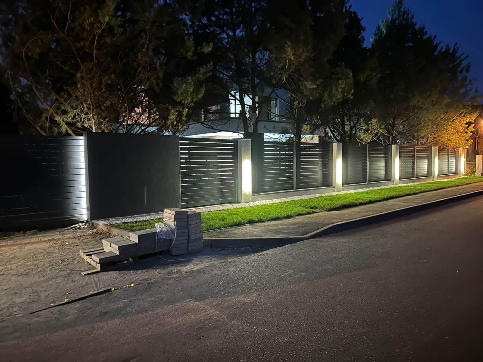 Забор-ранчо из металлопланкена 36м RAL7024 Серый Графит фото 11 в Рубежном