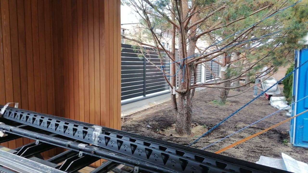 Забор-ранчо из металлопланкена 36м RAL7024 Серый Графит фото 2 в Рубежном