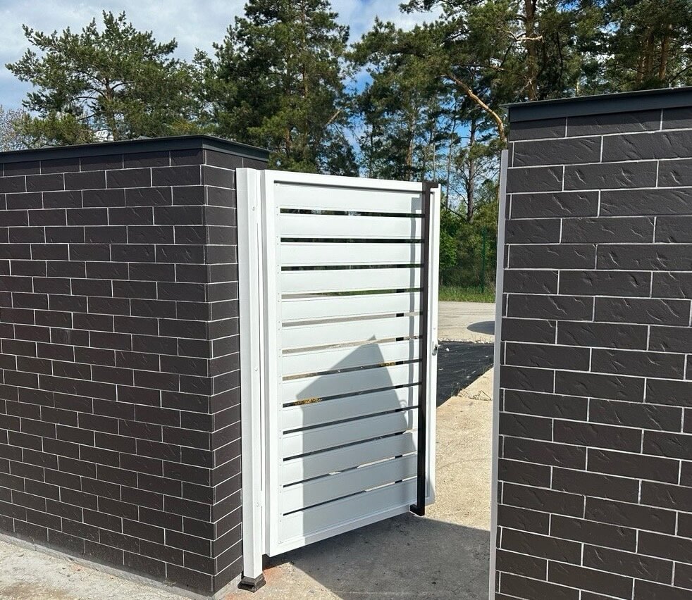 Калитка из металлопланкена RAL9003 Белый фото 4 в Рубежном
