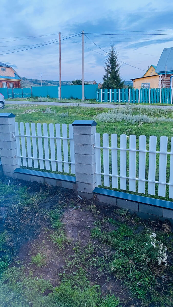 Забор из евроштакетника 16м RAL9003/9003 Белый двусторонний фото 6 в Рубежном