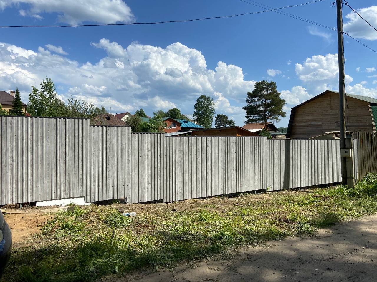 Забор из профнастила НС-10 42м Светлая Береза SteelArt фото 8 в Рубежном