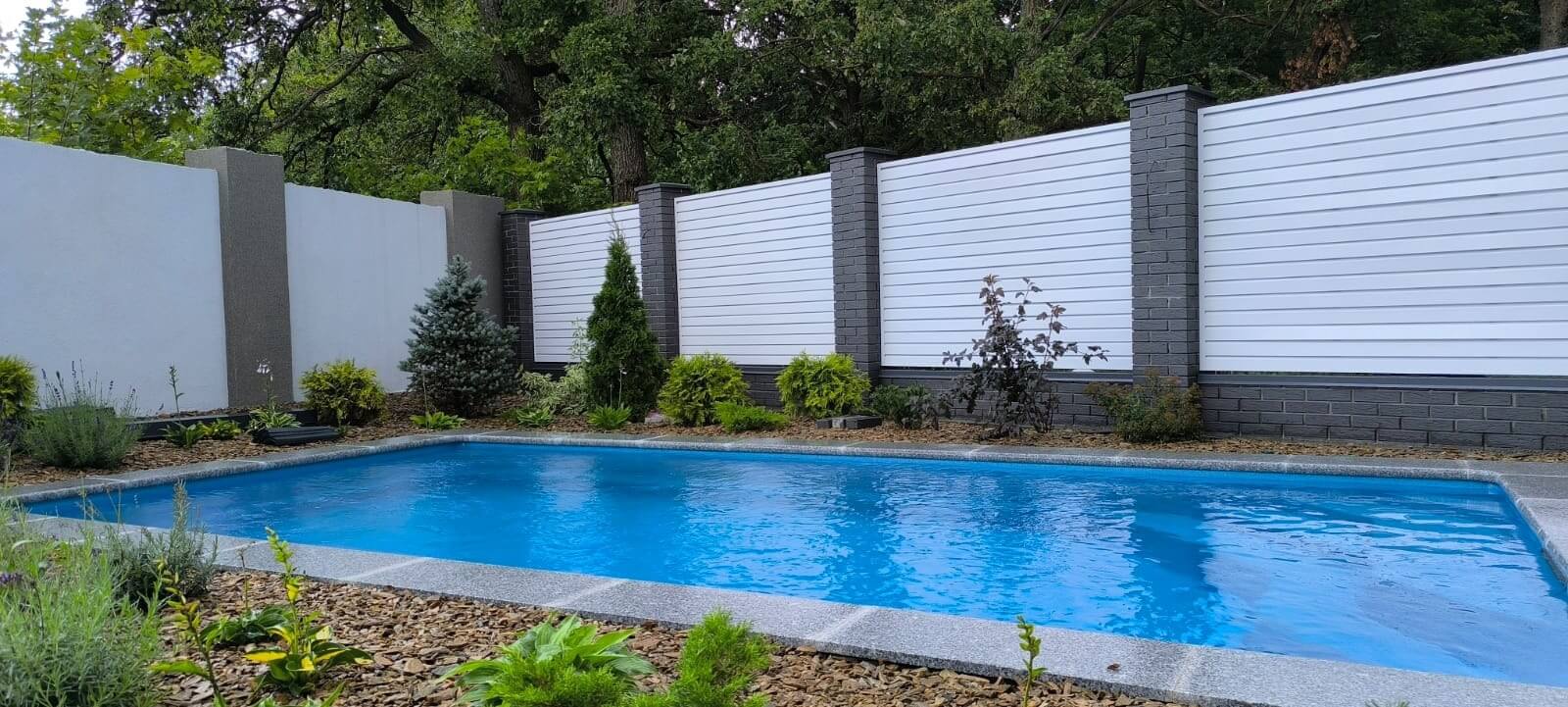 Забор-жалюзи из ламелей Хай-Тек 54м RAL9003 Белый фото 4 в Рубежном